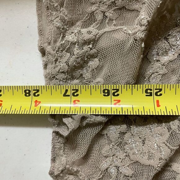 🎉🎉HP 2/2/24🎉🎉Studio Y grey lace and jeweled top - Picture 8 of 8